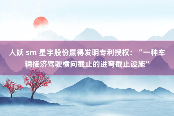 人妖 sm 星宇股份赢得发明专利授权：“一种车辆接济驾驶横向截止的进弯截止设施”