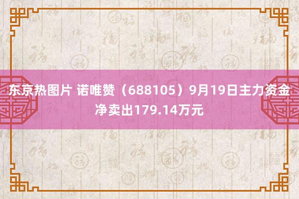 东京热图片 诺唯赞（688105）9月19日主力资金净卖出179.14万元