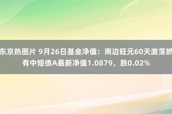 东京热图片 9月26日基金净值：南边旺元60天激荡抓有中短债A最新净值1.0879，跌0.02%