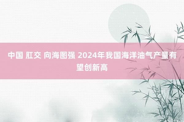 中国 肛交 向海图强 2024年我国海洋油气产量有望创新高