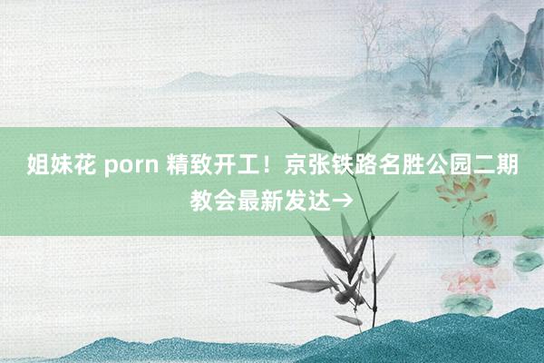 姐妹花 porn 精致开工！京张铁路名胜公园二期教会最新发达→